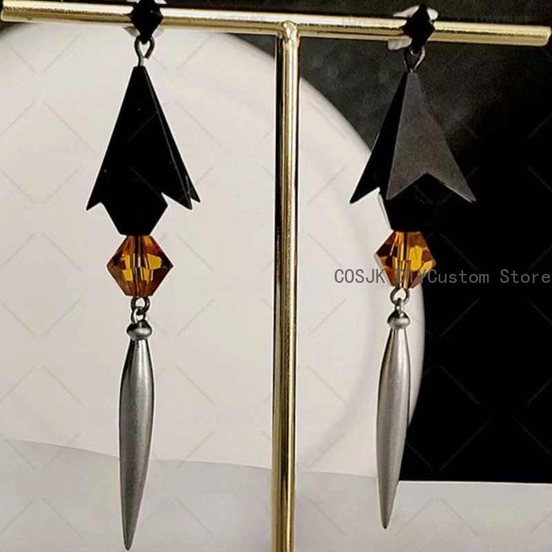 Prop Para Cosplay - Juego Genshin Impact Zhongli Cosplay pendientes