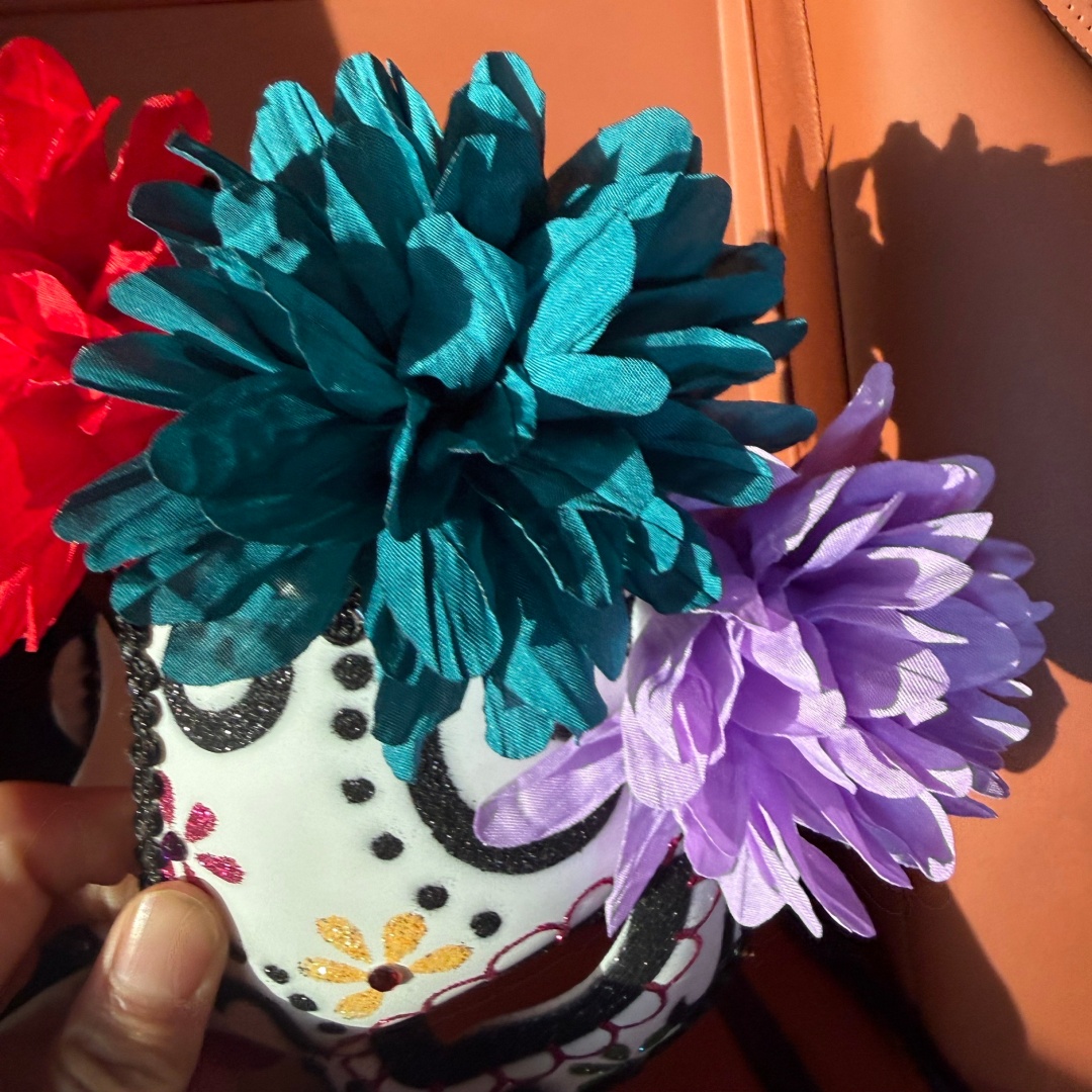 Cosplay Prop Painting - Máscara de Halloween con diseño floral