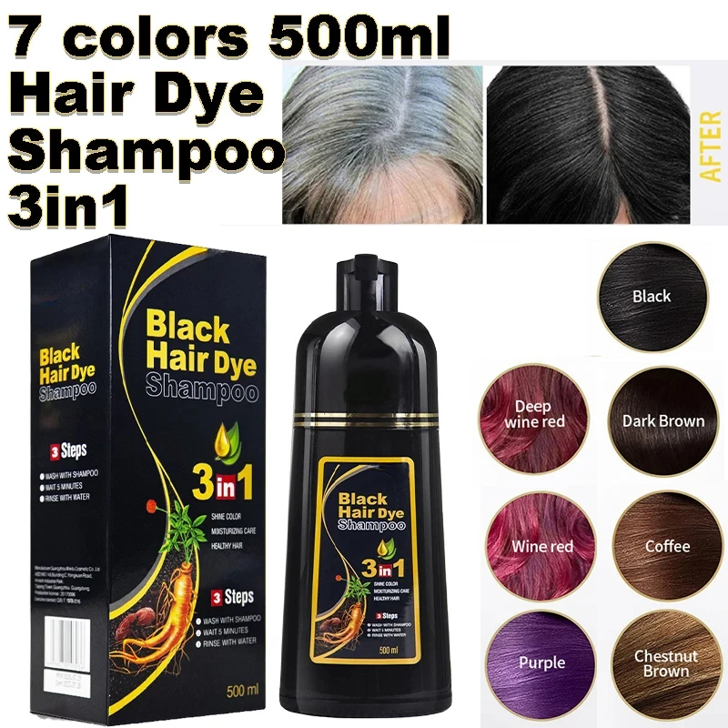 Hair Spray Color - Champú para teñir el cabello negro