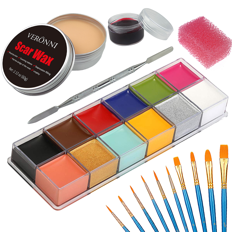 Body Paint Sfx - Kit de maquillaje SFX, 12 colores,