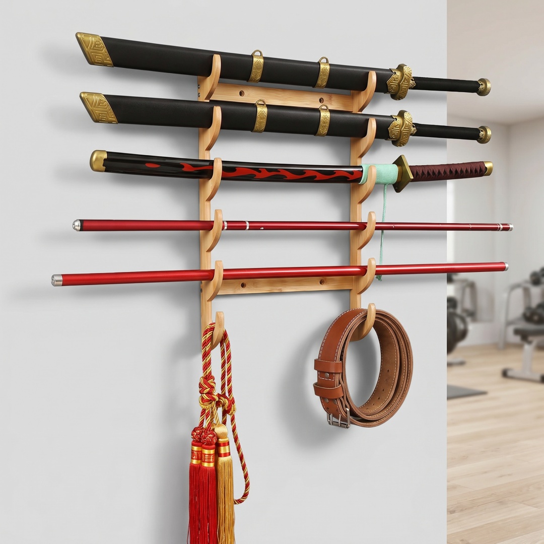 Cosplay Prop Katana - Soporte de Pared de 8 Niveles