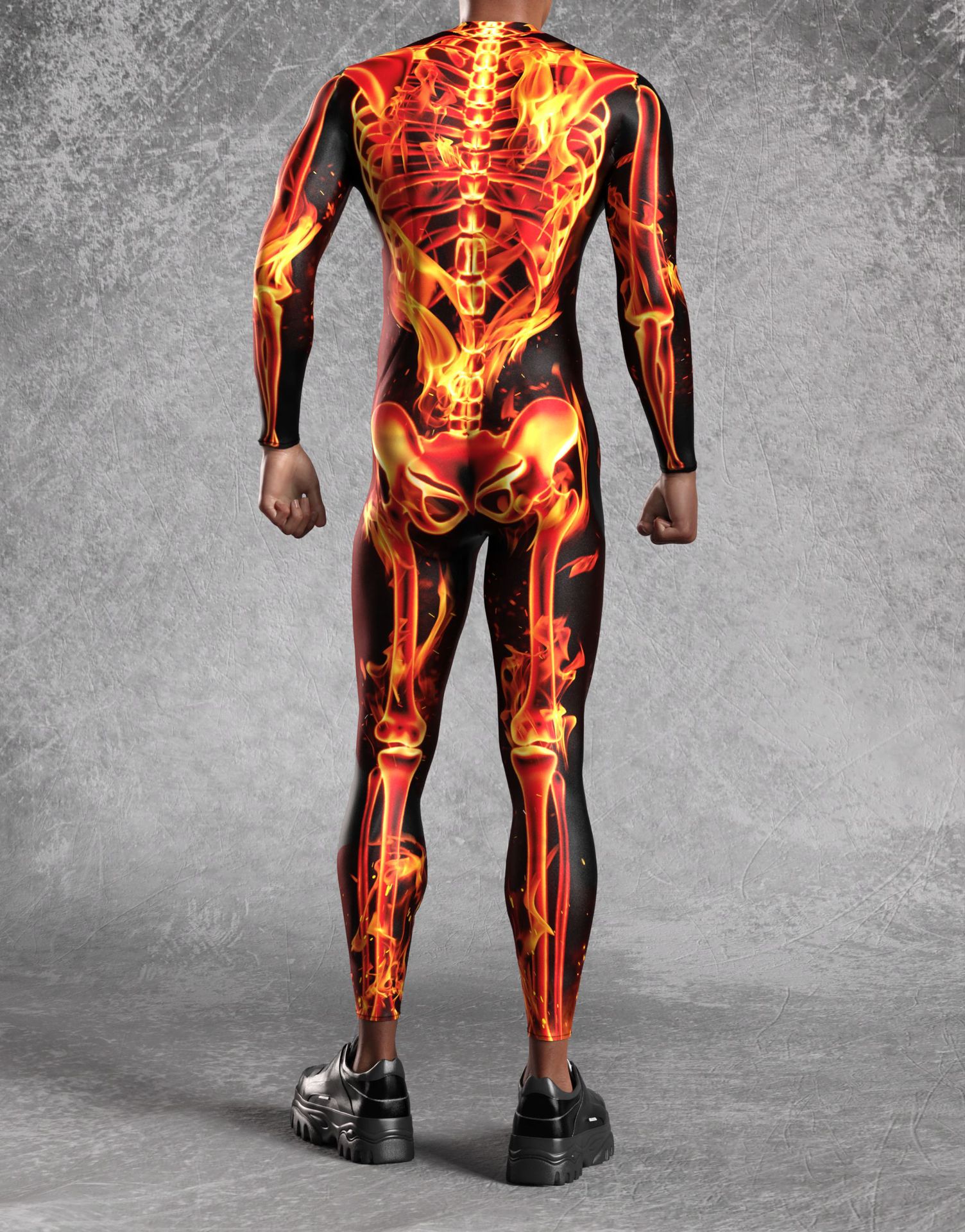 Mono de calavera de llama para - Cosplay Flame Prop reseña y precio