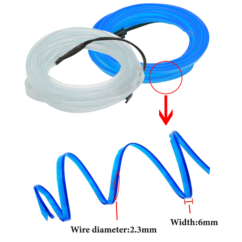 Tira de luces LED para interio - Led El Wire reseña y precio