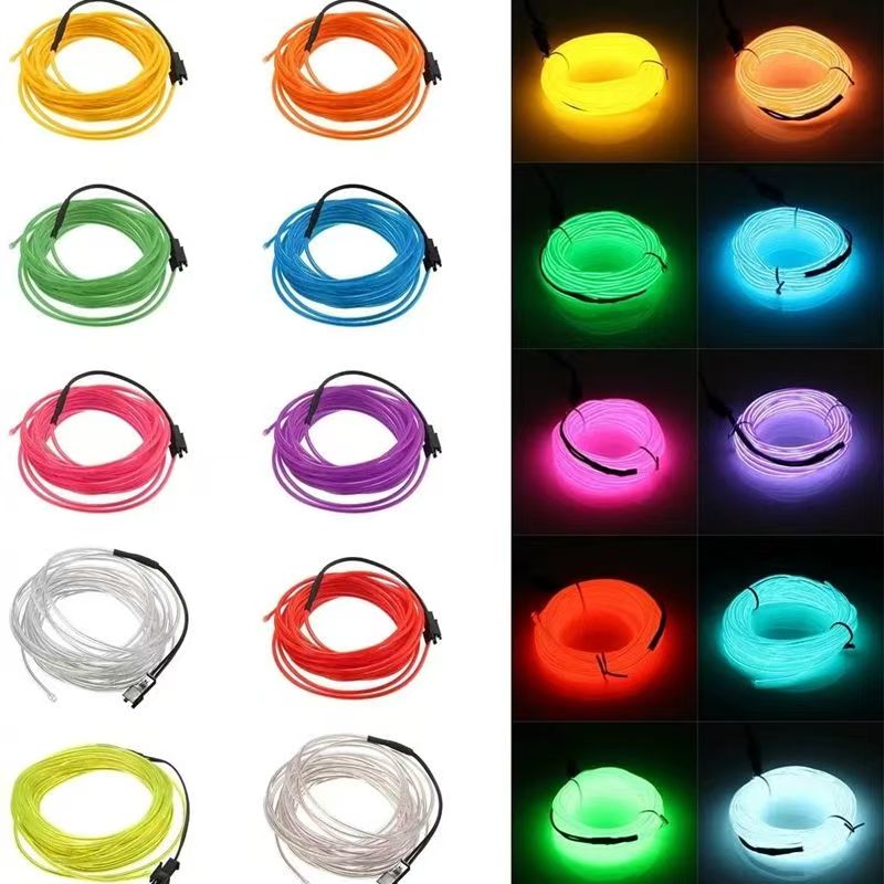 Cable EL de 10/5/3/1m, Luces I - Led El Wire reseña y precio