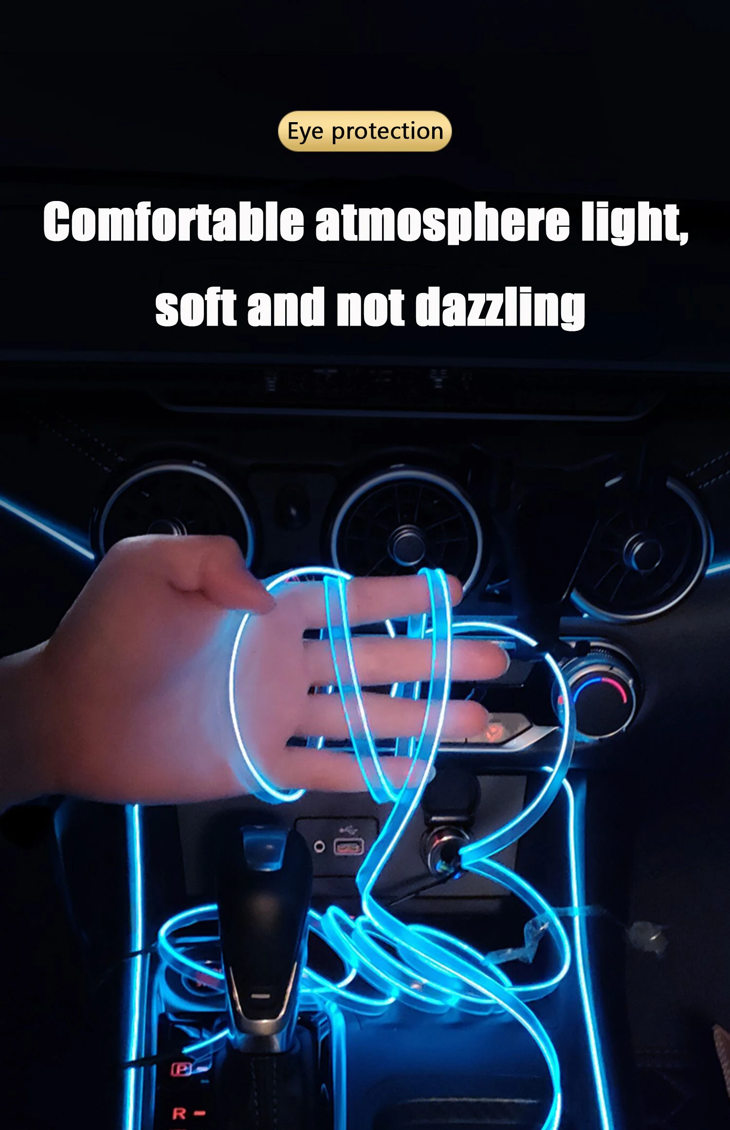 Iluminación Interior para Auto - Led El Wire reseña y precio
