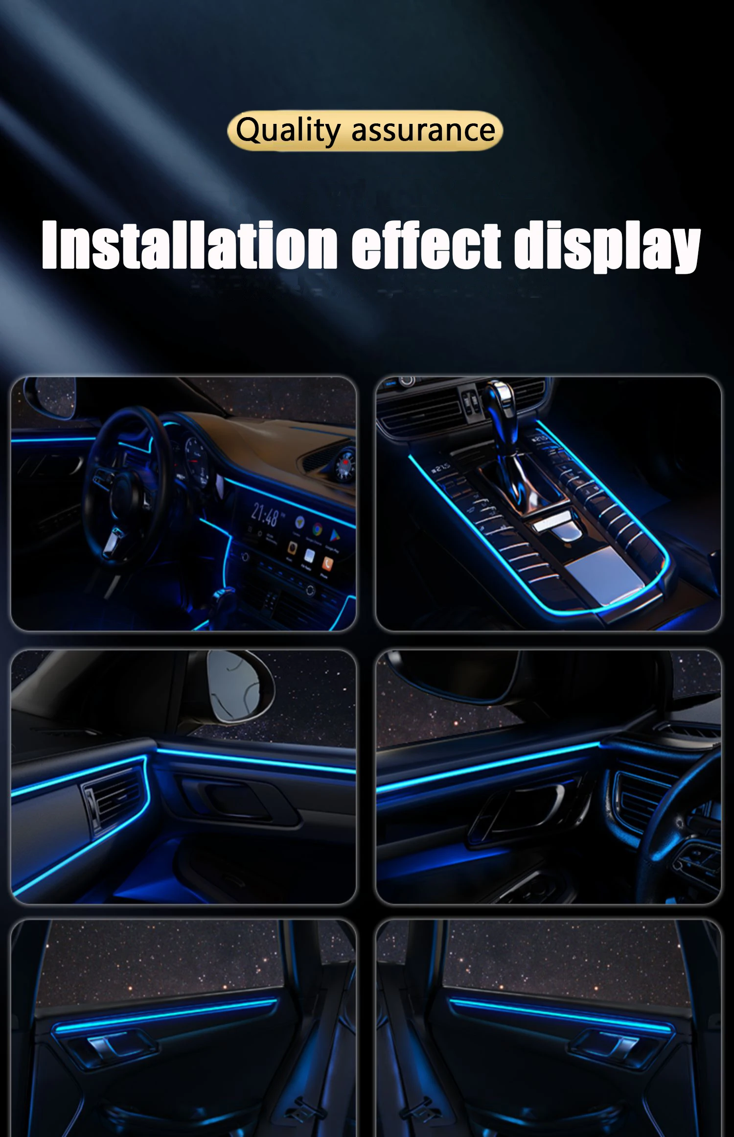 Iluminación Interior para Auto - Led El Wire reseña y precio