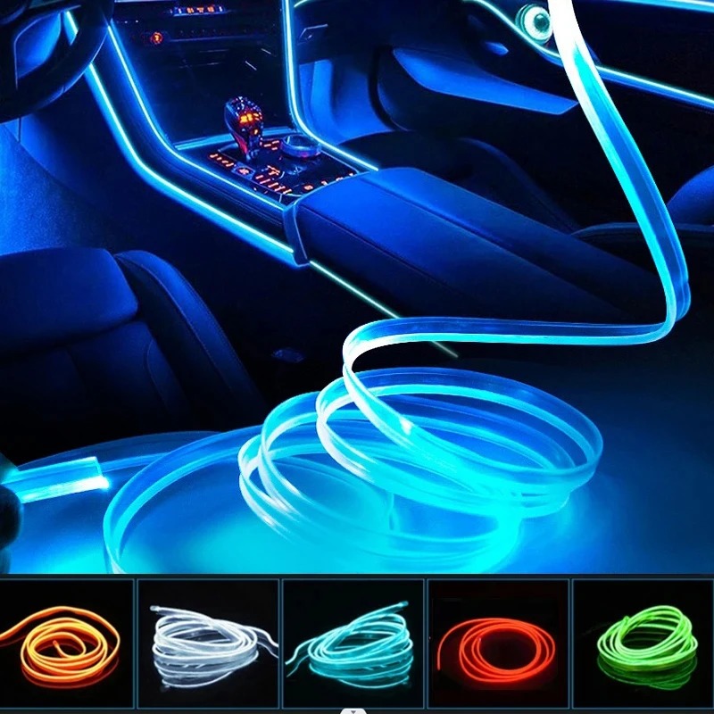 Ambiento de coche El cable LED - Led El Wire reseña y precio