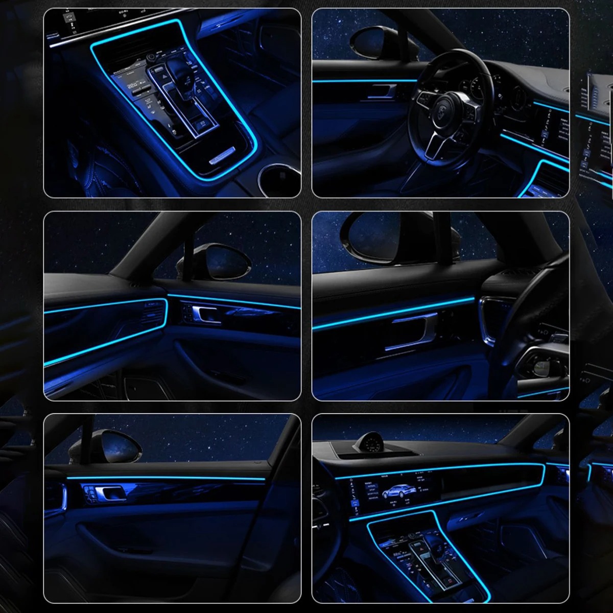 Ambiento de coche El cable LED - Led El Wire reseña y precio