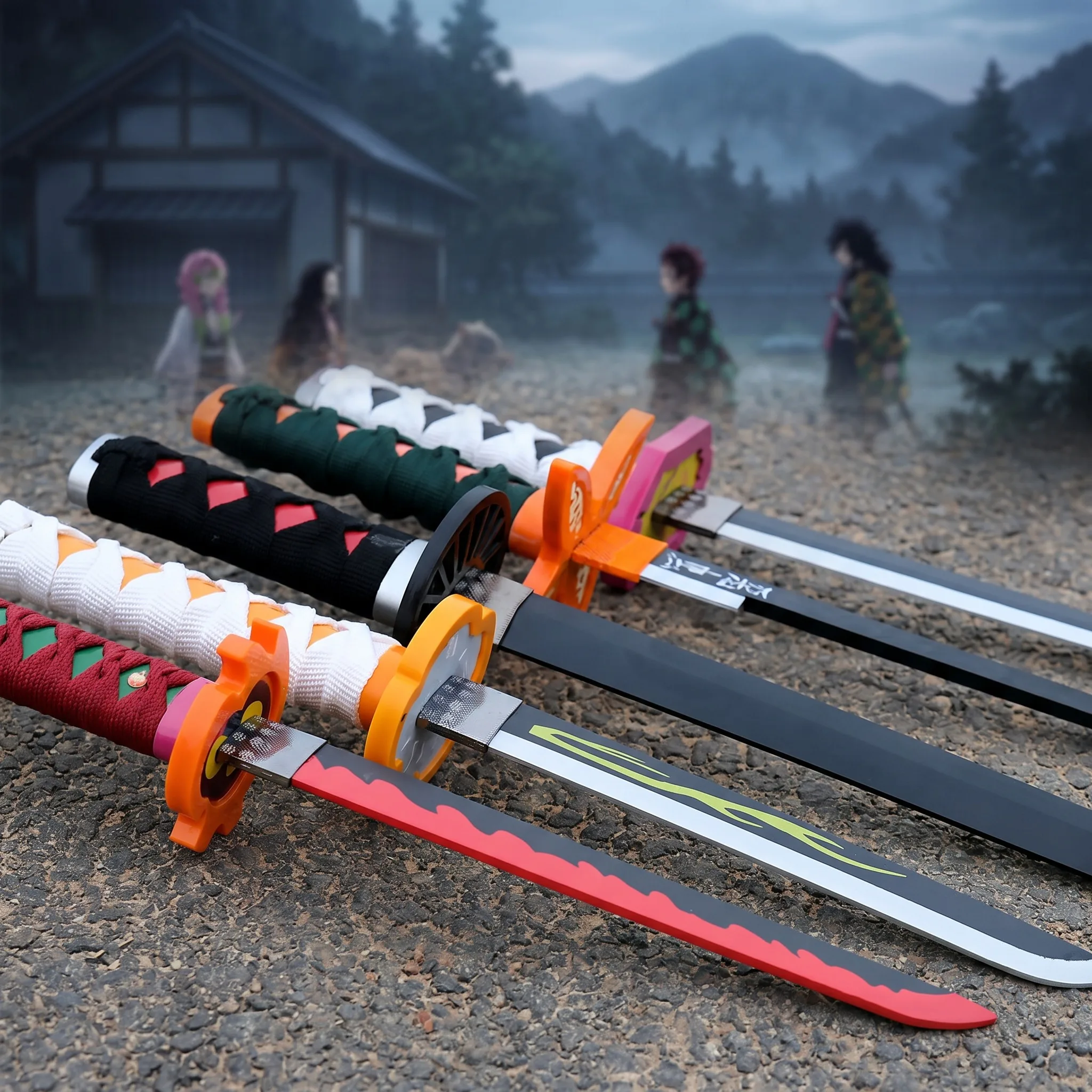 Espada de Anime Demon Slayer d - Cosplay Prop Katana reseña y precio