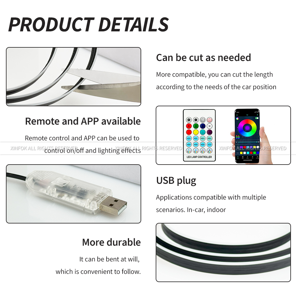 Tira de Luces LED Acrílicas pa - Led El Wire reseña y precio
